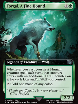Torgal, A Fine Hound (FIN-474) - FINAL FANTASY: (Extended Art) Foil