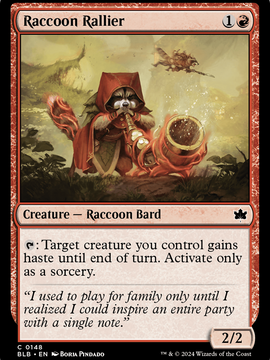 Raccoon Rallier (BLB-148) - Bloomburrow