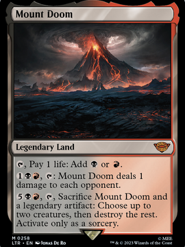 Mount Doom (LTR-258) - The Lord of the Rings: Tales of Middle-earth Foil