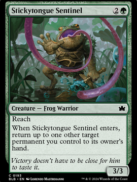 Stickytongue Sentinel (BLB-193) - Bloomburrow