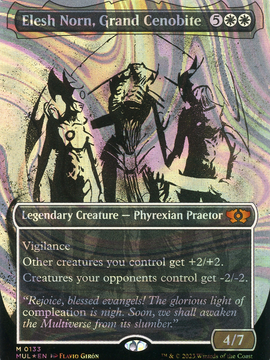 Elesh Norn, Grand Cenobite (MUL-133) - Multiverse Legends: (Showcase) (Borderless) Foil