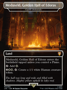 Castle Ardenvale (LTC-361) - Tales of Middle-earth Commander / Meduseld, Golden Hall of Edoras (Borderless) Foil