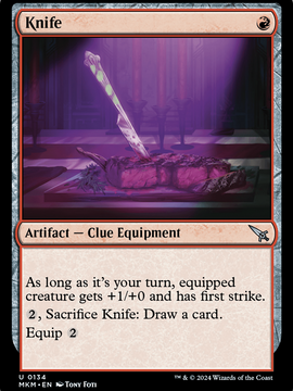 Knife (MKM-134) - Murders at Karlov Manor