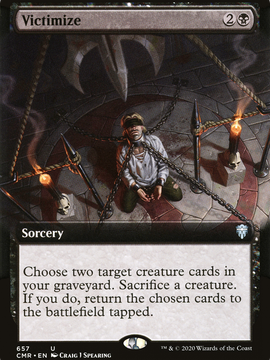 Victimize (CMR-657) - Commander Legends: (Extended Art) Foil