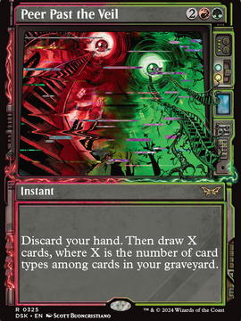 Peer Past the Veil (DSK-325) - Duskmourn: House of Horror: (Showcase)