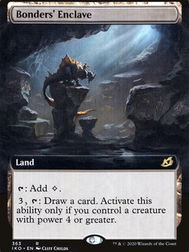 Bonders' Enclave (IKO-363) - Ikoria: Lair of Behemoths: (Extended Art) Foil