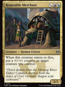 Reputable Merchant (TDM-217) - Tarkir: Dragonstorm Foil