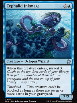 Cephalid Inkmage (FDN-032) - Foundations Foil
