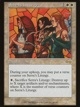 Serra's Liturgy (USG-049) - Urza's Saga