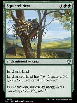 Squirrel Nest (BLC-239) - Bloomburrow Commander