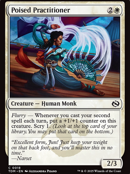 Poised Practitioner (TDM-018) - Tarkir: Dragonstorm Foil