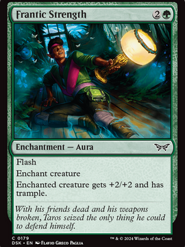 Frantic Strength (DSK-179) - Duskmourn: House of Horror