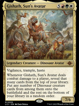 Gishath, Sun's Avatar (LCI-229) - The Lost Caverns of Ixalan Foil