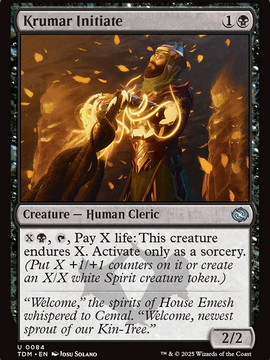 Krumar Initiate (TDM-084) - Tarkir: Dragonstorm Foil