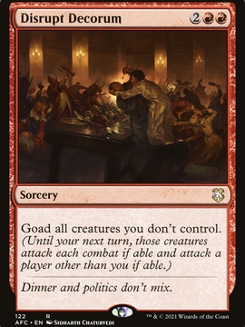 Disrupt Decorum (AFC-122) - Forgotten Realms Commander