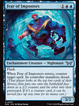 Fear of Impostors (DSK-057) - Duskmourn: House of Horror: (nyxtouched)