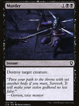 Murder (CLB-134) - Commander Legends: Battle for Baldur's Gate Foil