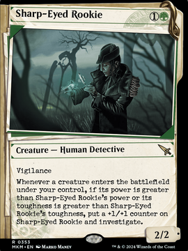 Sharp-Eyed Rookie (MKM-353) - Murders at Karlov Manor: (Showcase)