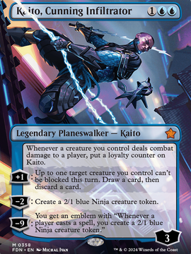 Kaito, Cunning Infiltrator (FDN-358) - Foundations (Borderless)