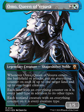 Omo, Queen of Vesuva (M3C-141) - Modern Horizons 3 Commander: (Showcase) (Borderless) Foil