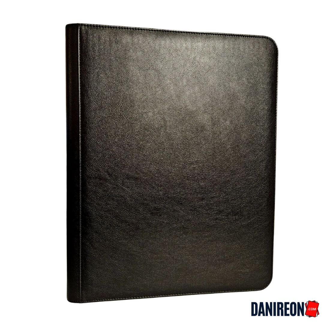 Black toploader binder