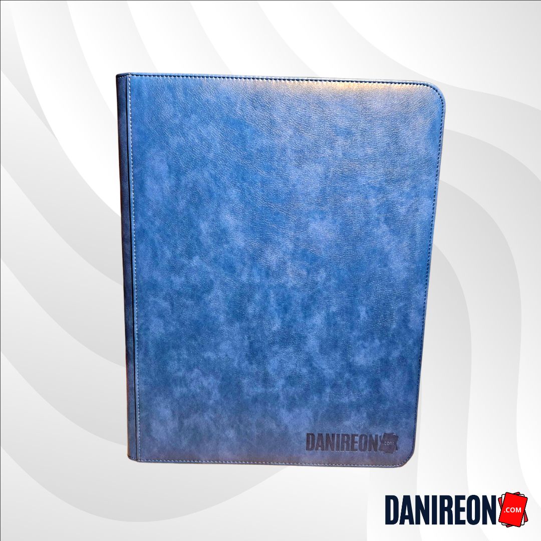 Lightning Blue 9 Pocket Toploader Binder 252 Card Slots