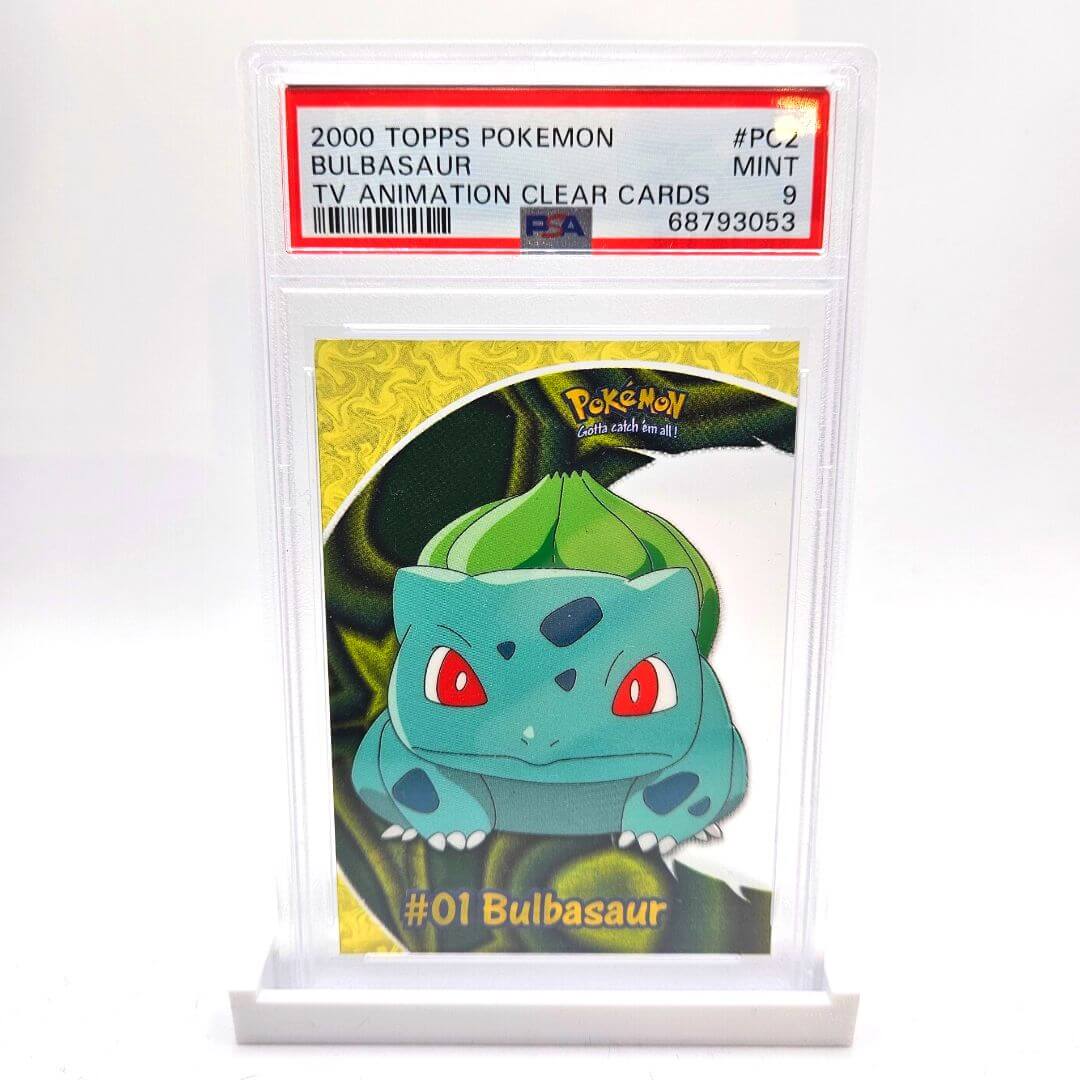 Bulbasaur Topps TV animation Clear PSA 9