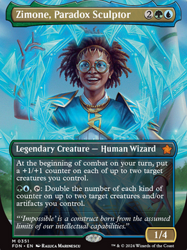 Zimone, Paradox Sculptor (FDN-351) - Foundations (Borderless) Foil
