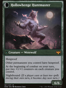 Avabruck Caretaker // Hollowhenge Huntmaster (VOW-187) - Innistrad: Crimson Vow: (Double Faced Transform)