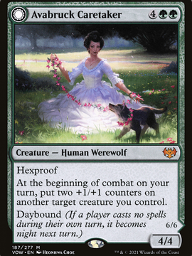 Avabruck Caretaker // Hollowhenge Huntmaster (VOW-187) - Innistrad: Crimson Vow: (Double Faced Transform)
