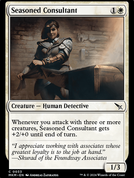 Seasoned Consultant (MKM-033) - Murders at Karlov Manor