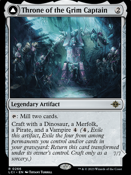 Throne of the Grim Captain // The Grim Captain (LCI-266) - The Lost Caverns of Ixalan