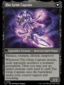 Throne of the Grim Captain // The Grim Captain (LCI-266) - The Lost Caverns of Ixalan