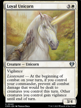 Loyal Unicorn (CMM-040) - Commander Masters