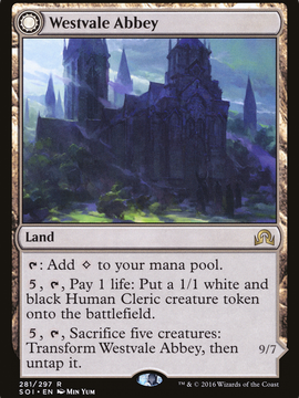 Westvale Abbey // Ormendahl, Profane Prince (SOI-281) - Shadows over Innistrad: (Double Faced Transform) Foil