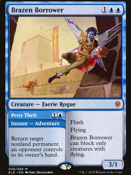 Brazen Borrower // Petty Theft (ELD-039) - Throne of Eldraine