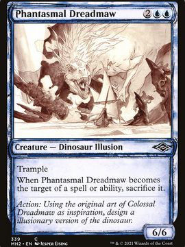 Phantasmal Dreadmaw (MH2-339) - Modern Horizons 2: (Showcase) Foil