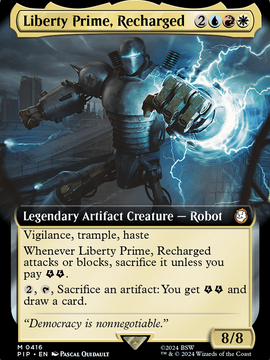 Liberty Prime, Recharged (PIP-416) - Fallout: (Extended Art) Foil