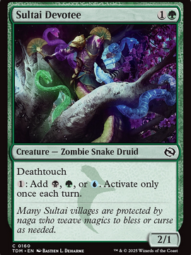 Sultai Devotee (TDM-160) - Tarkir: Dragonstorm Foil