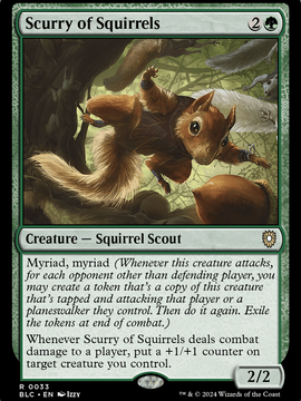 Scurry of Squirrels (BLC-033) - Bloomburrow Commander