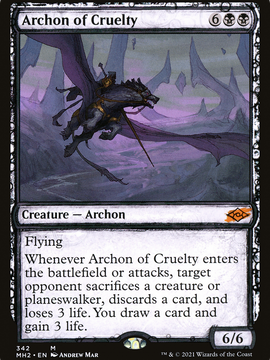 Archon of Cruelty (MH2-342) - Modern Horizons 2: (Showcase)