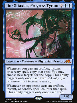 Jin-Gitaxias, Progress Tyrant (NEO-059) - Kamigawa: Neon Dynasty Foil