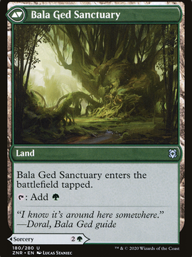 Bala Ged Recovery // Bala Ged Sanctuary (ZNR-180) - Zendikar Rising Foil