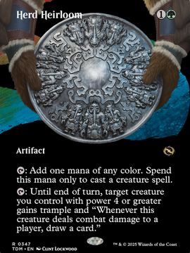 Herd Heirloom (TDM-347) - Tarkir: Dragonstorm: (Showcase) (Borderless) Foil