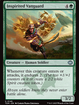 Inspirited Vanguard (TDM-146) - Tarkir: Dragonstorm Foil