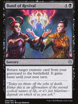 Bond of Revival (WAR-080) - War of the Spark Foil