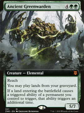 Ancient Greenwarden (ZNR-357) - Zendikar Rising: (Extended Art)