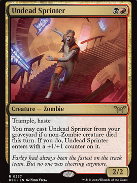 Undead Sprinter (DSK-237) - Duskmourn: House of Horror Foil