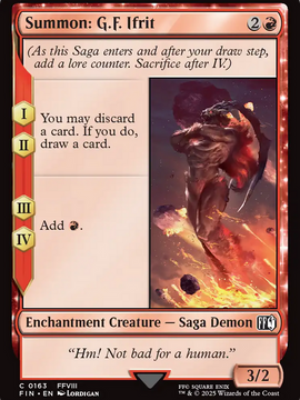 Summon: G.F. Ifrit (FIN-163) - FINAL FANTASY: (enchantment)