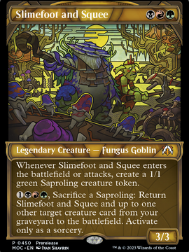 Slimefoot and Squee (PRE-450) - March of the Machine Commander: (Showcase)